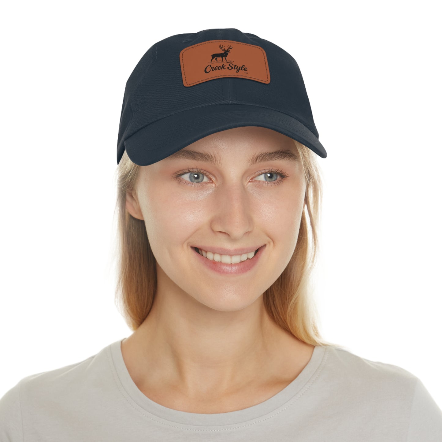 Creek Style™ "Creek Buck" Hat with leather patch.