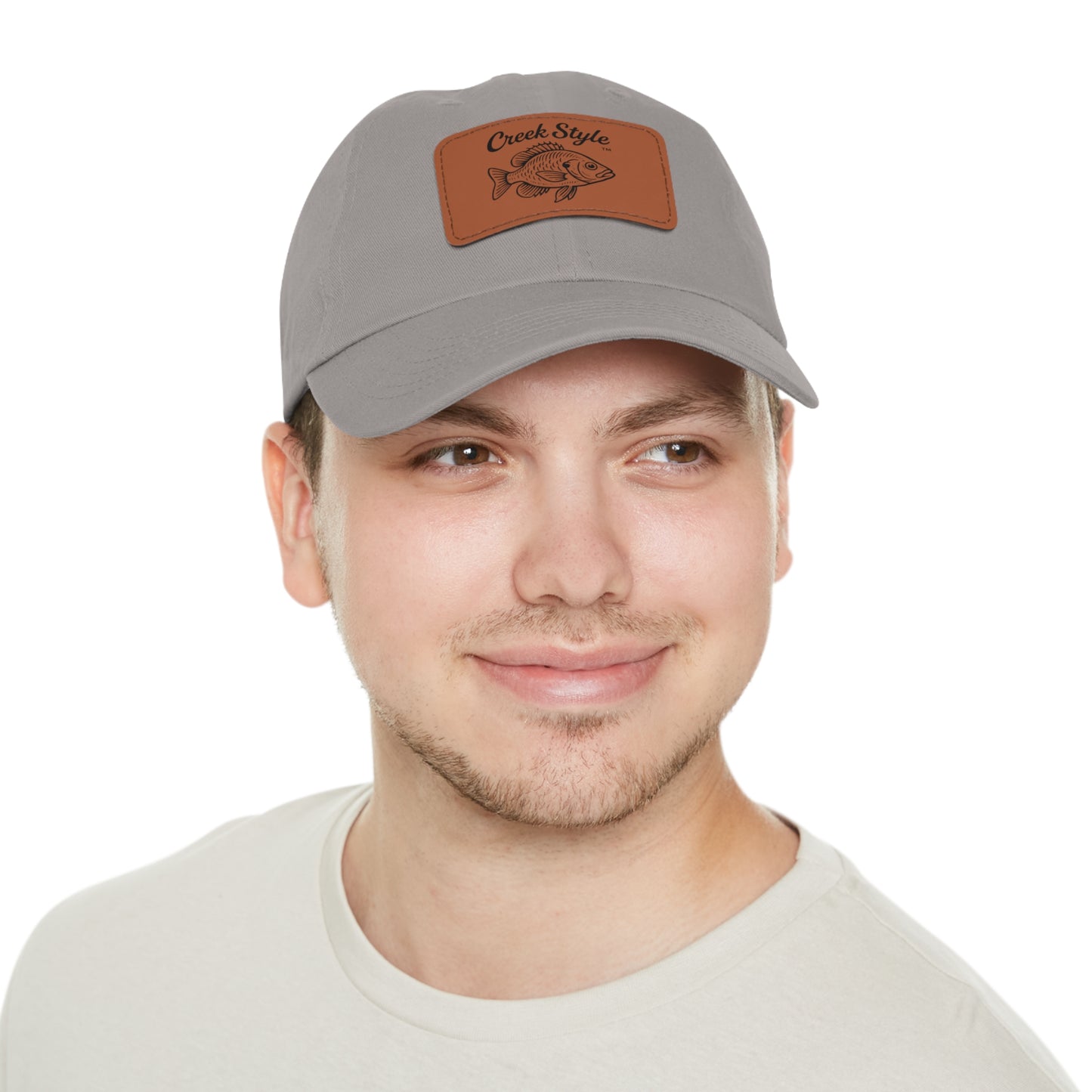 Creek Style™ "Bluegill" Leather Patch Dad Hat