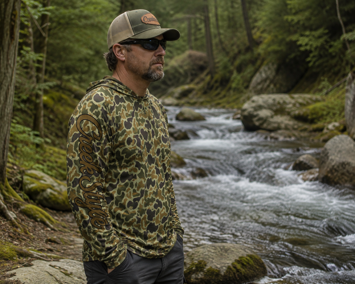 Creek Style™ "Crappie" Camouflage Men's Sports Hoodie