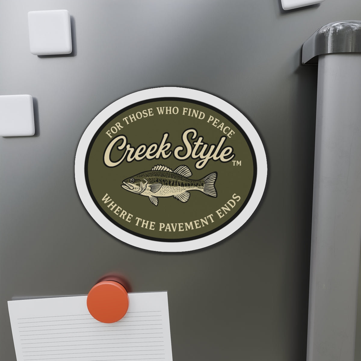Creek Style™ Fishing-Themed Die-Cut Magnet