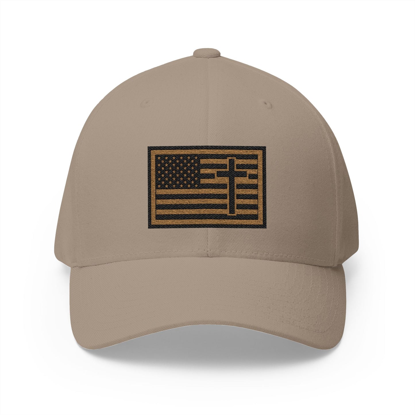 Creek Style™ "Christian American"  Embroidered Closed-Back Cap