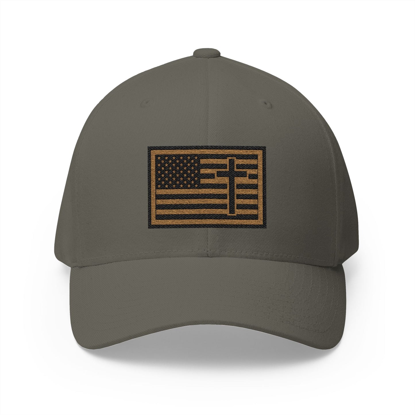 Creek Style™ "Christian American"  Embroidered Closed-Back Cap