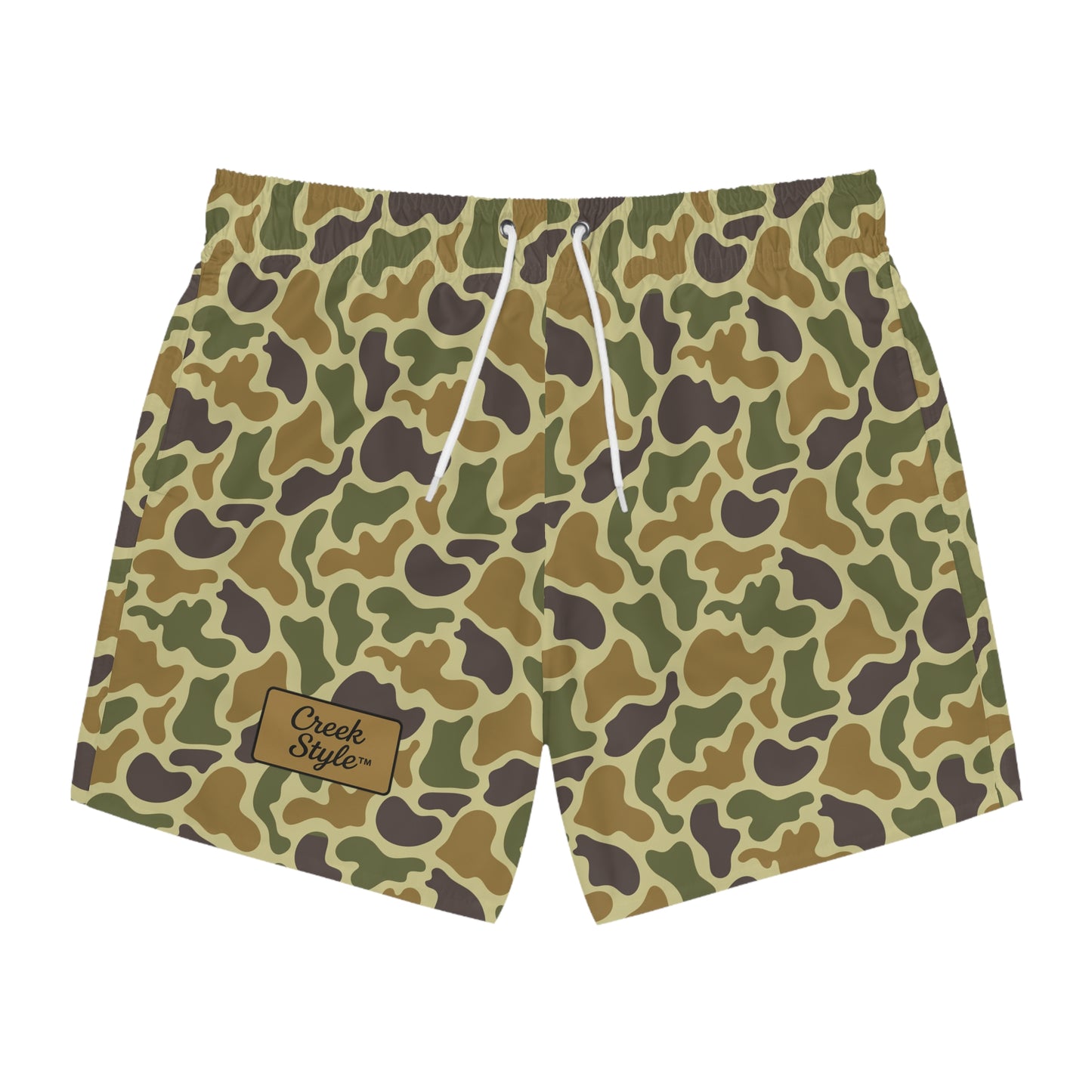 Creek Style™  Mens  Camo Swim Trunks