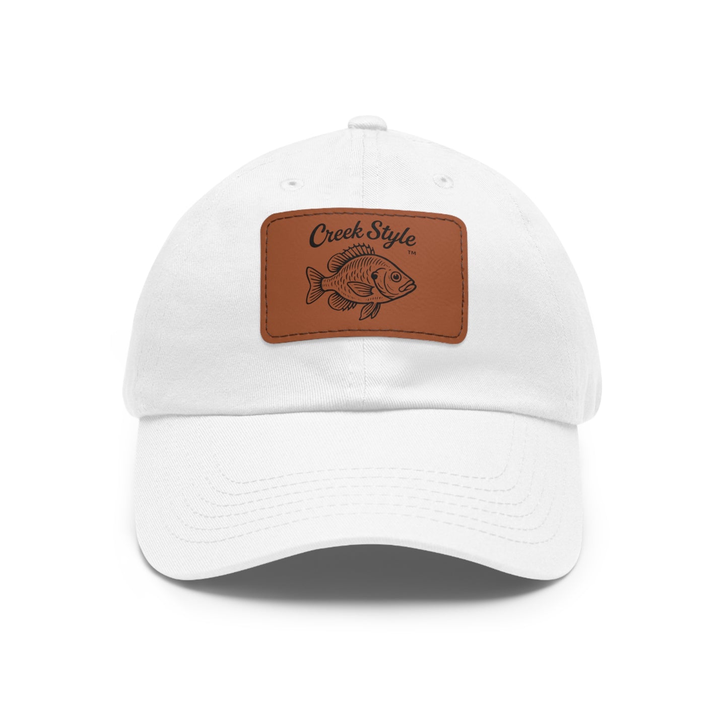 Creek Style™  "Bluegill" Leather Patch Dad Hat