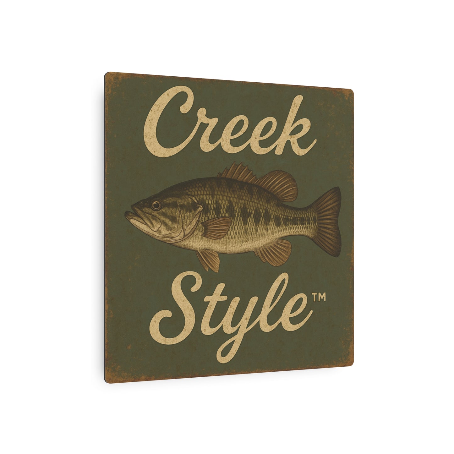 Creek Style™   Fishing Cabin Metal Wall Art