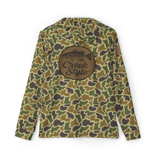 Creek Style™  "Tallapoosa Bass" Men's Camo Sports Hoodie