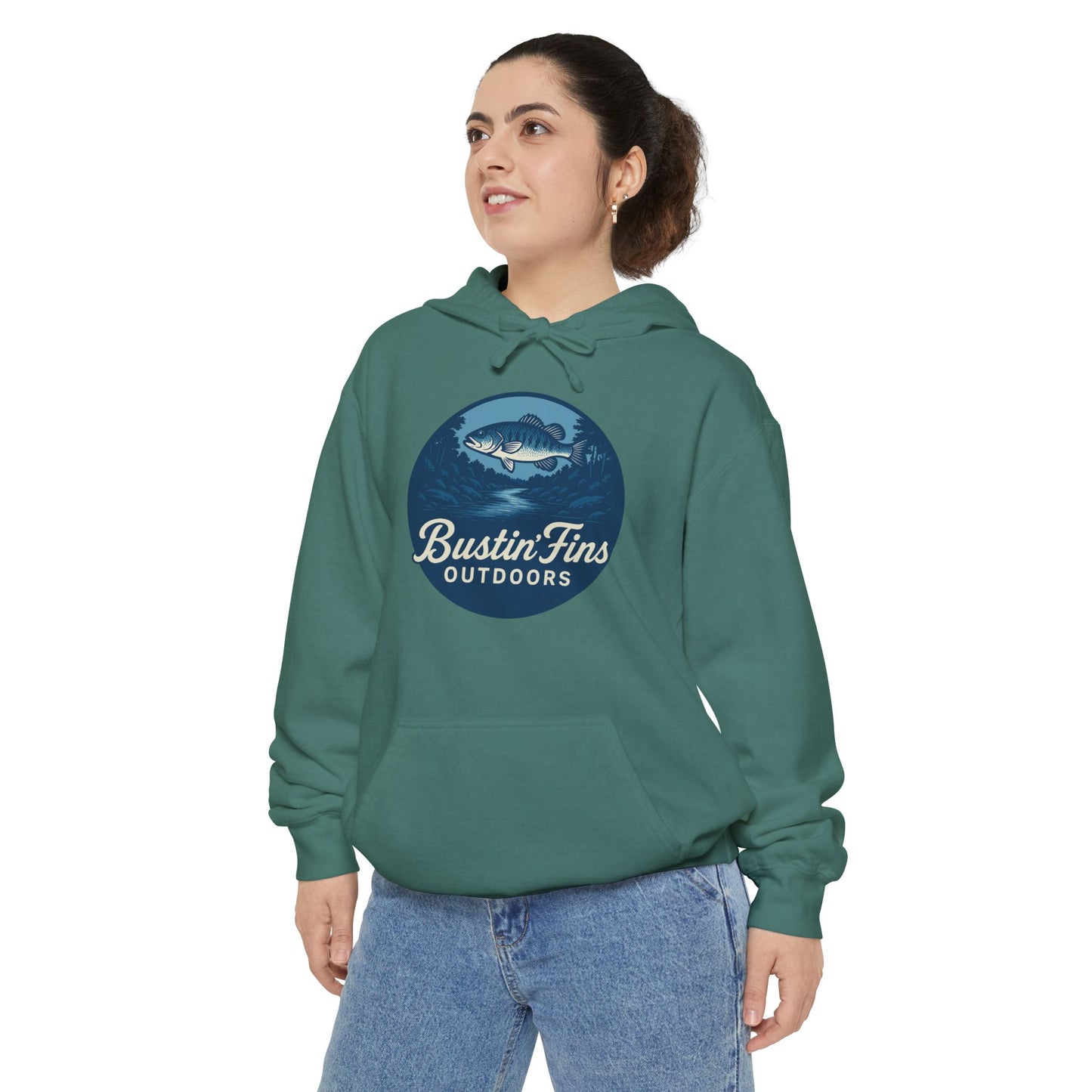 Bustin' Fins Outdoors Hoodie