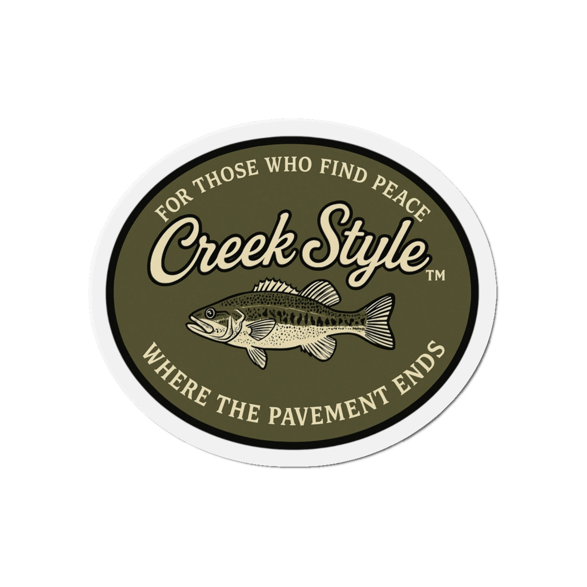 Creek Style™ Fishing-Themed Die-Cut Magnet