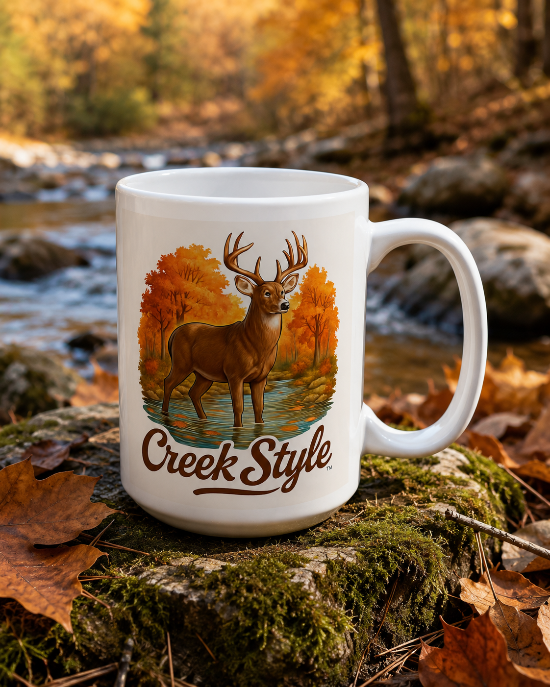 Creek Style™  "Creek Buck" Mug 15oz