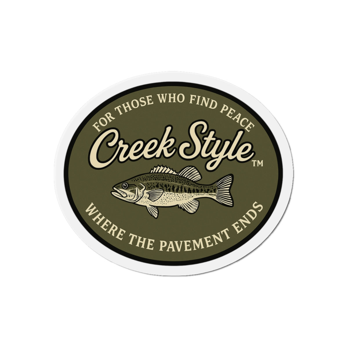 Creek Style™ Fishing-Themed Die-Cut Magnet