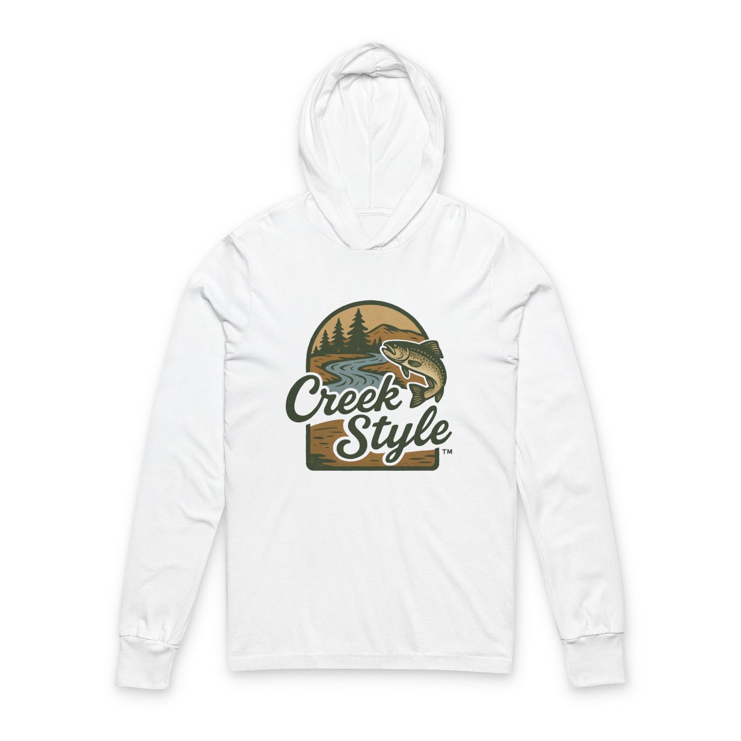 Creek Style™ "Trout Stream" Hooded T-Shirt