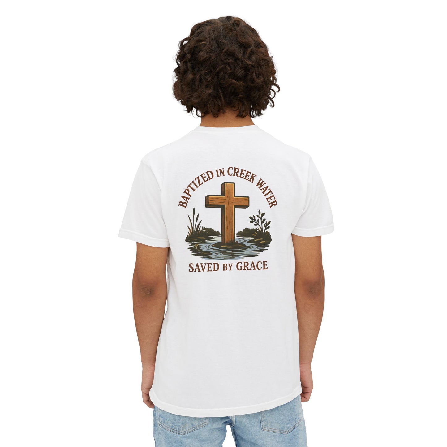 Creek Style™ "Baptized in Creek Water" Pocket T-Shirt