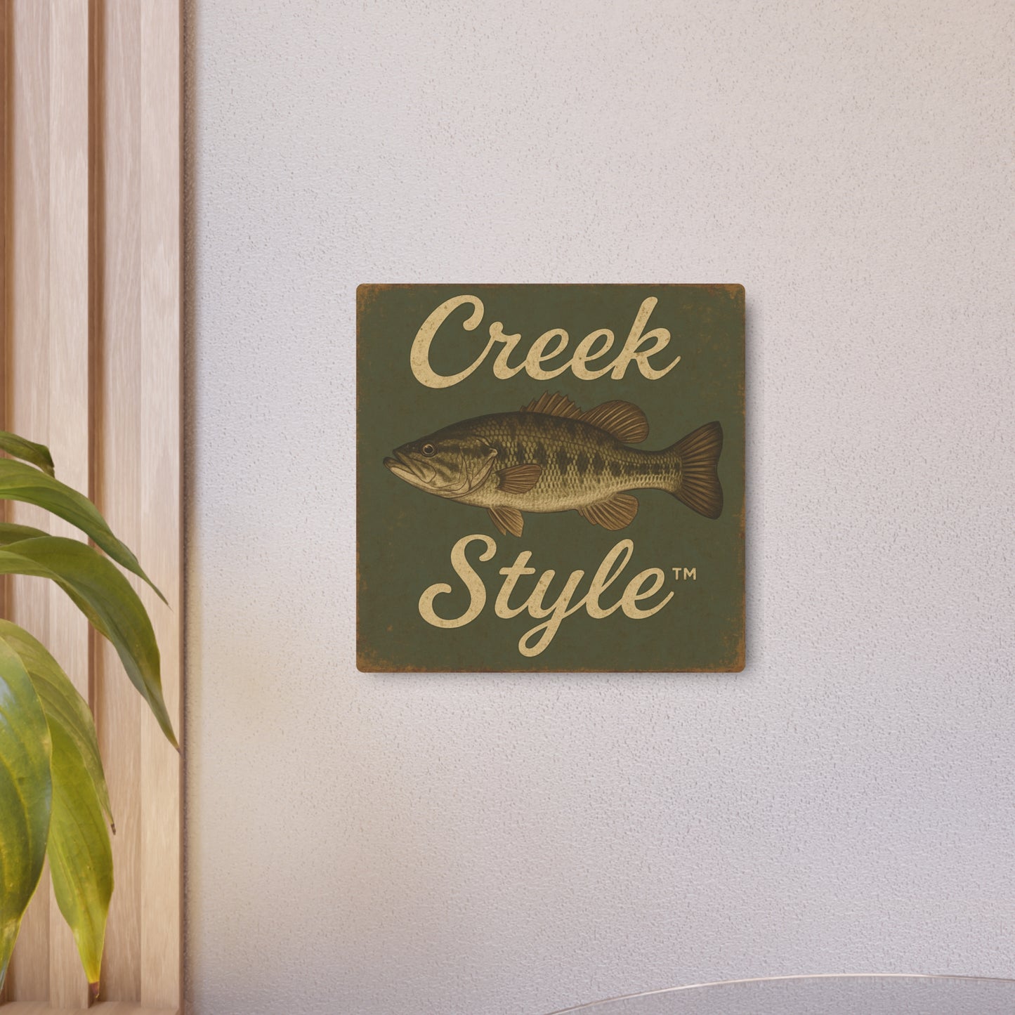 Creek Style™   Fishing Cabin Metal Wall Art
