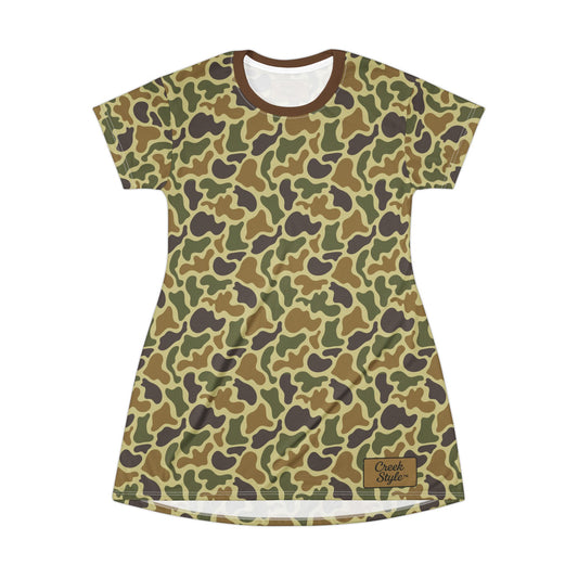 Creek Style™ "Camo Print" T-Shirt Dress