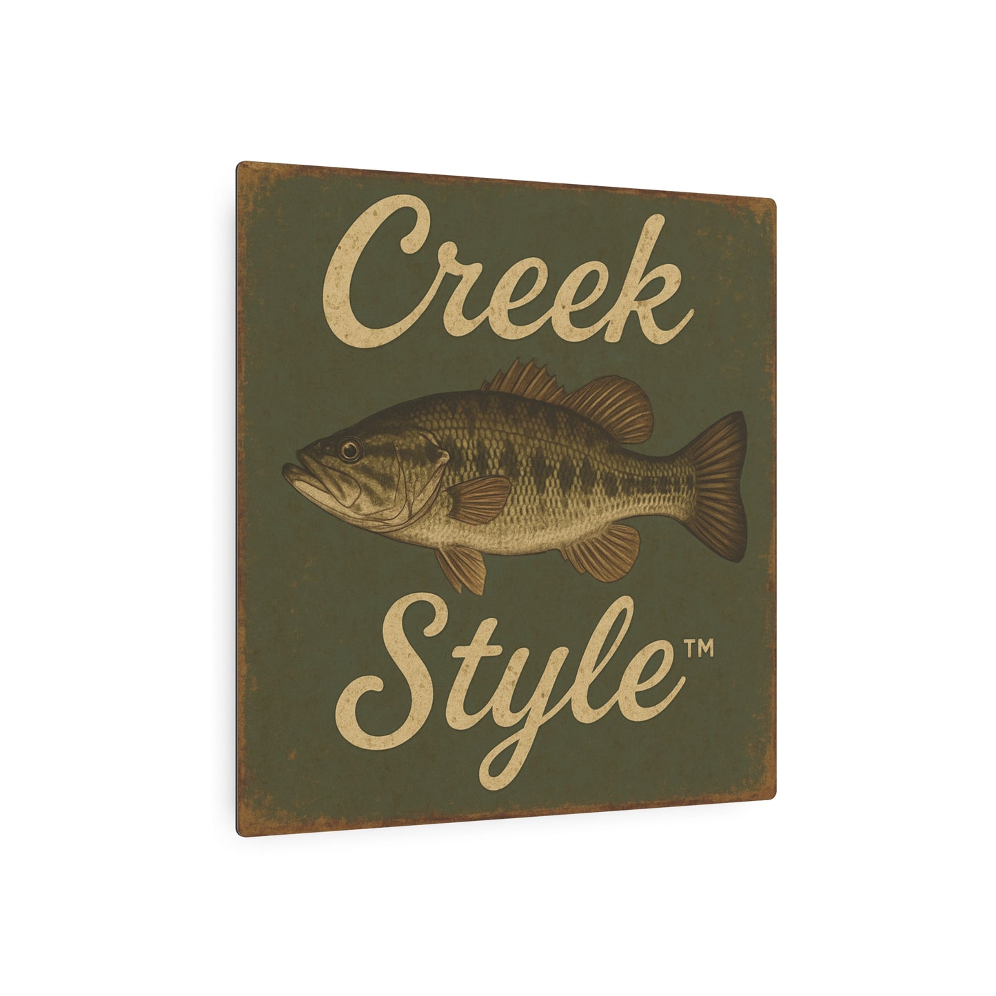 Creek Style™   Fishing Cabin Metal Wall Art