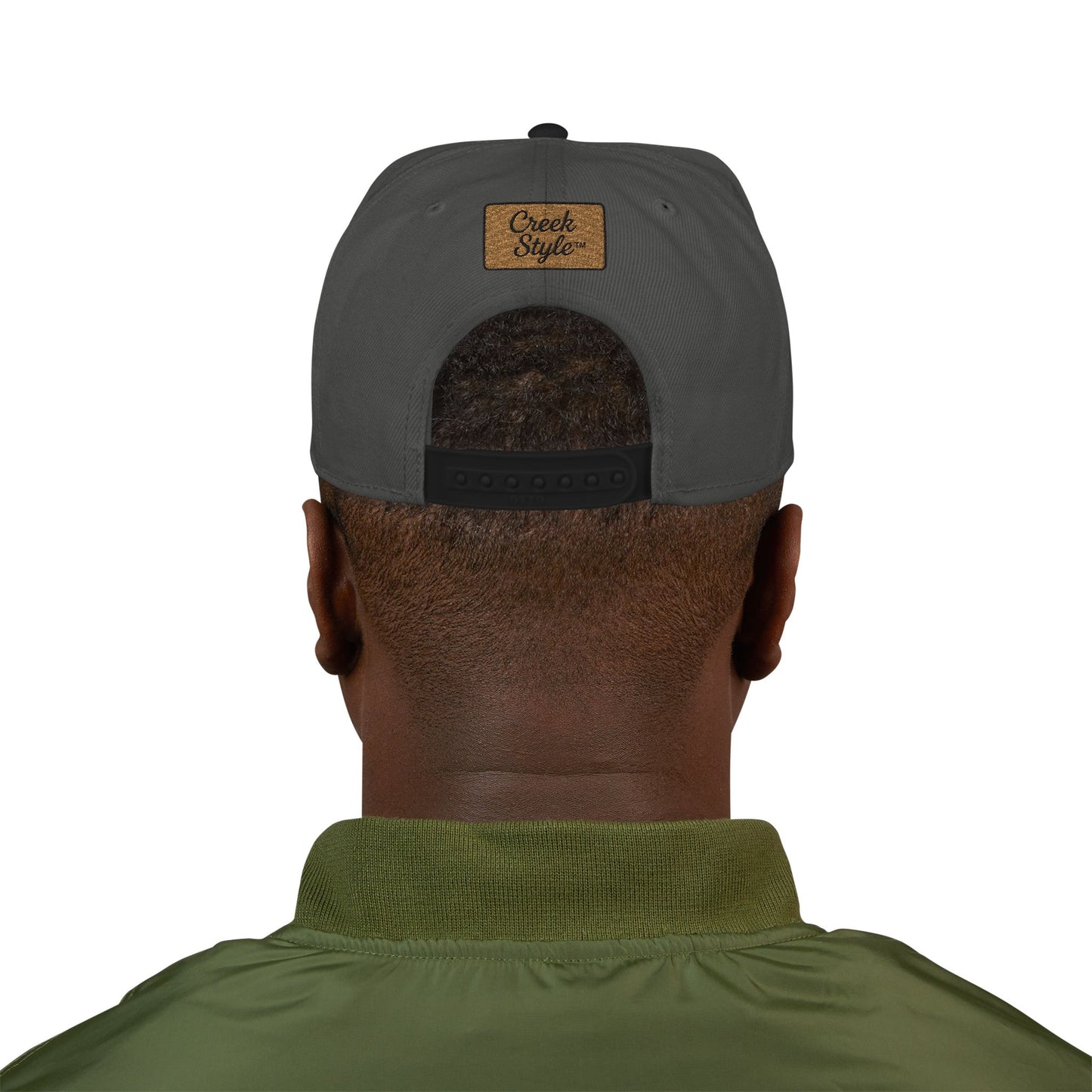 Creek Style™  Stylish "Christian American" Embroidered Snapback Hat,