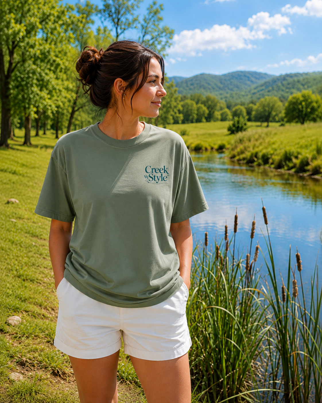 Creek Style™ "Cattails"  T-Shirt.