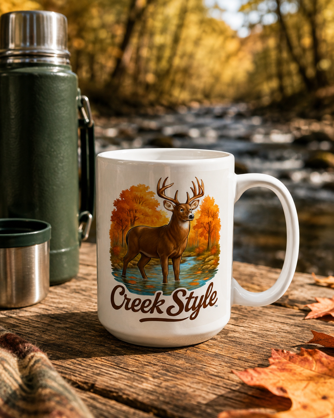 Creek Style™  "Creek Buck" Mug 15oz