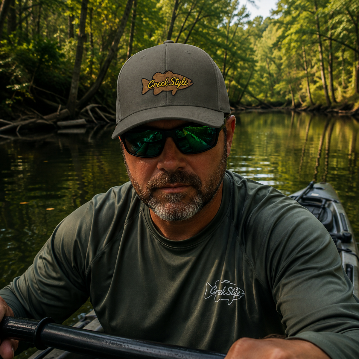 Creek Style™ Embroidered Fishing Cap