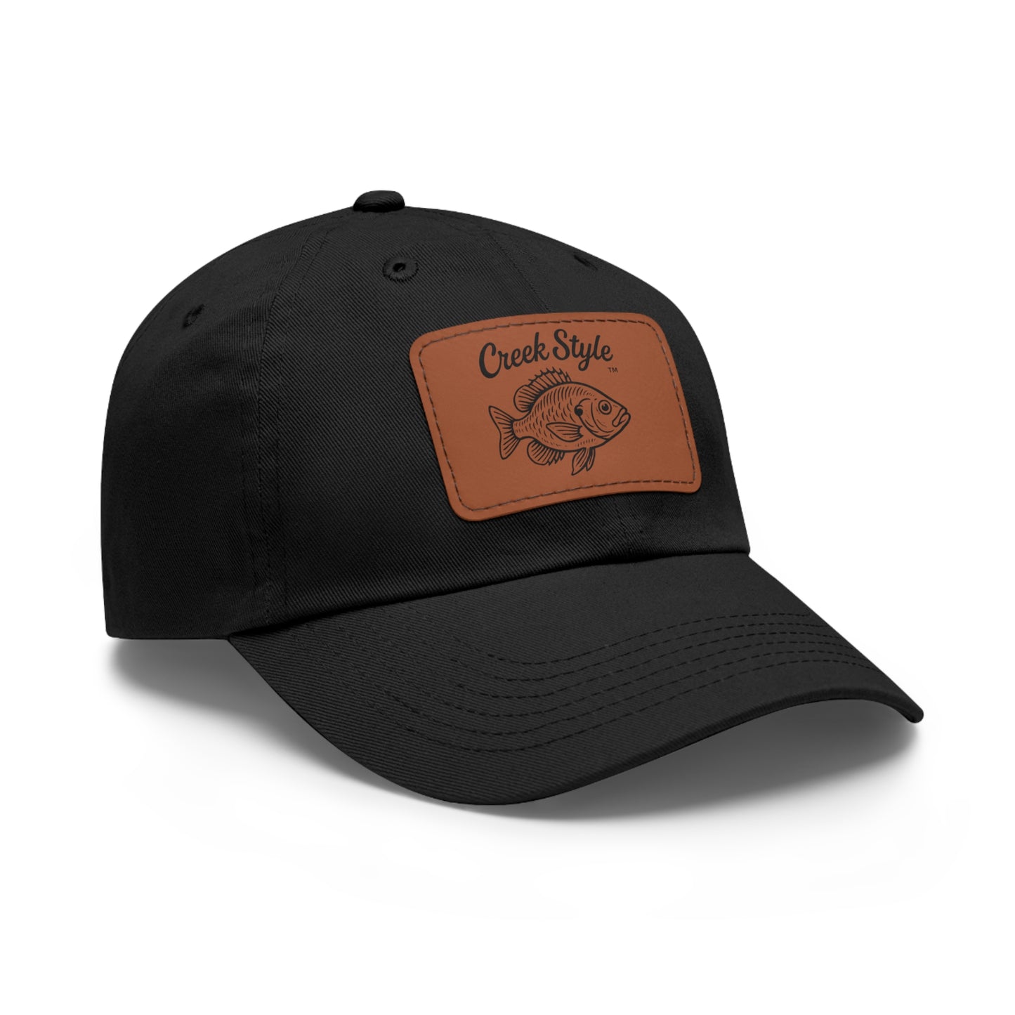 Creek Style™  "Bluegill" Leather Patch Dad Hat