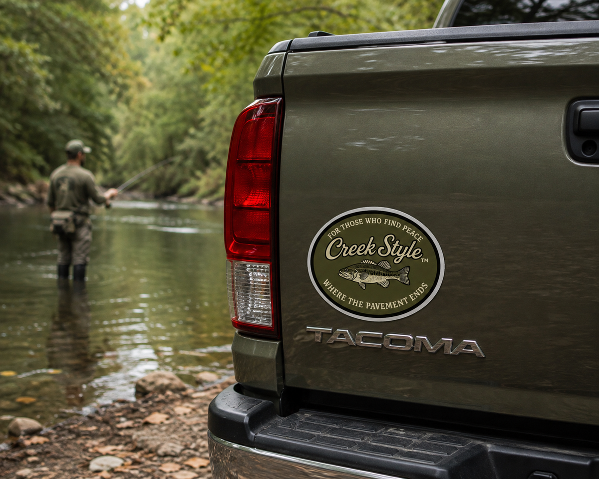 Creek Style™ Fishing-Themed Die-Cut Magnet