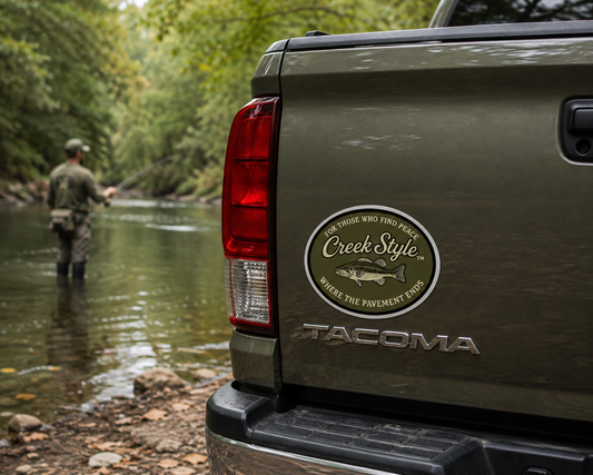 Creek Style™ Fishing-Themed Die-Cut Magnet