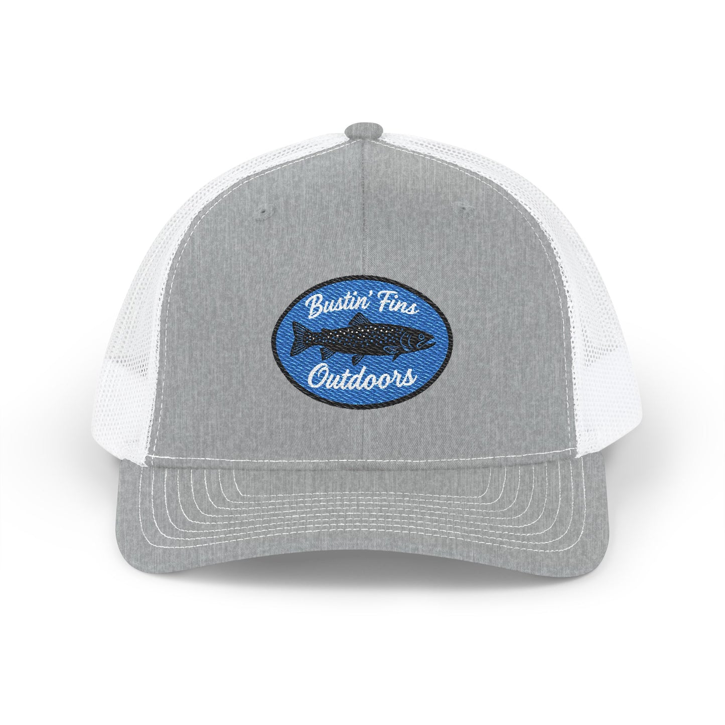 Creek Style™  “Bustin' Fins” Outdoors Snapback Trucker Cap