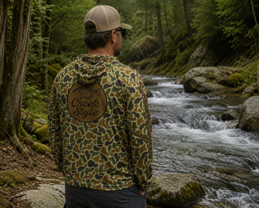 Creek Style™  "Crappie" Camouflage Men's Sports  Hoodie