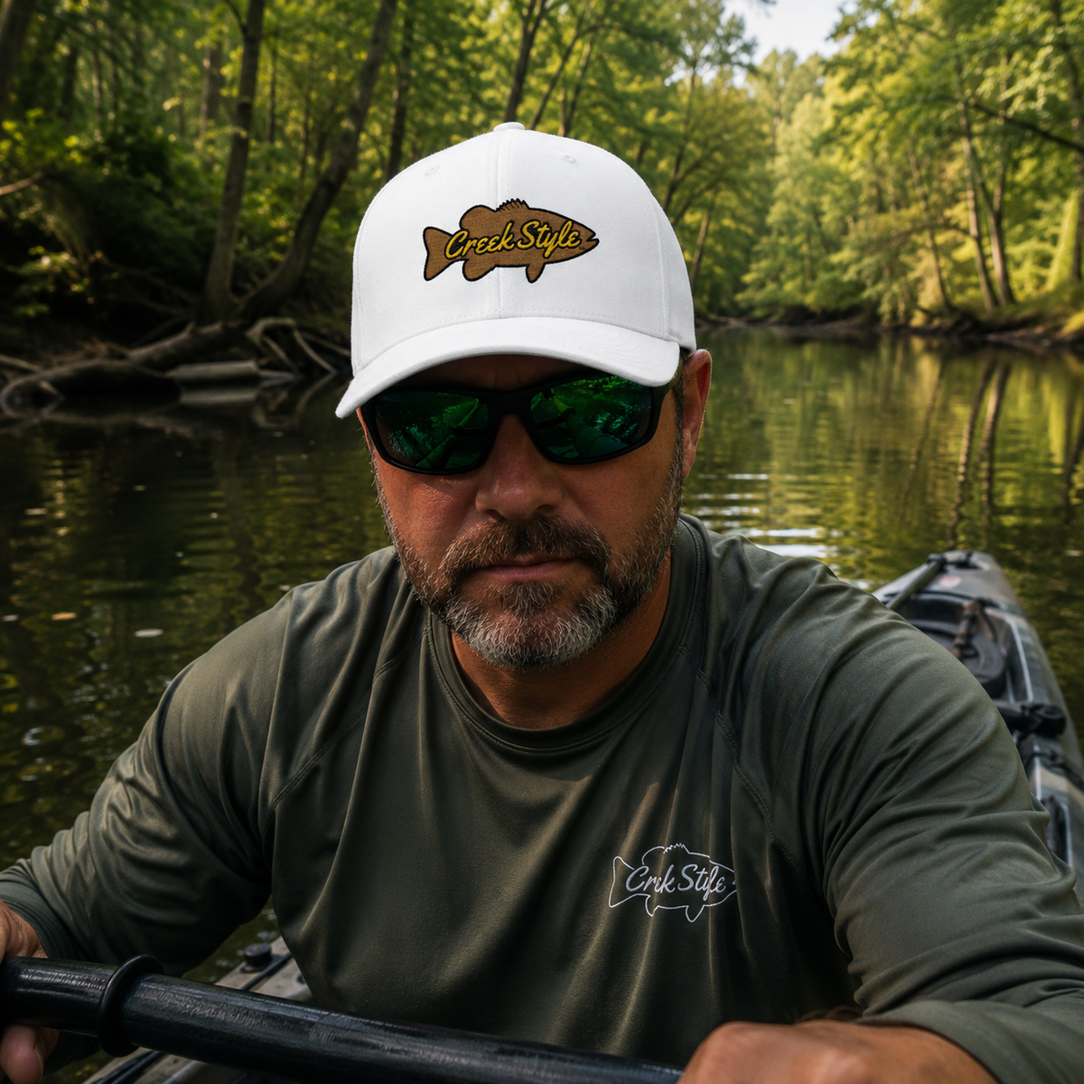 Creek Style™ Embroidered Fishing Cap