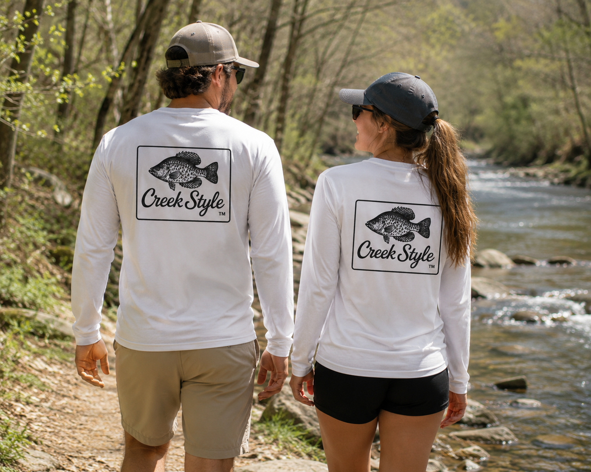 Creek Style™  Unisex Performance Long Sleeve Shirt