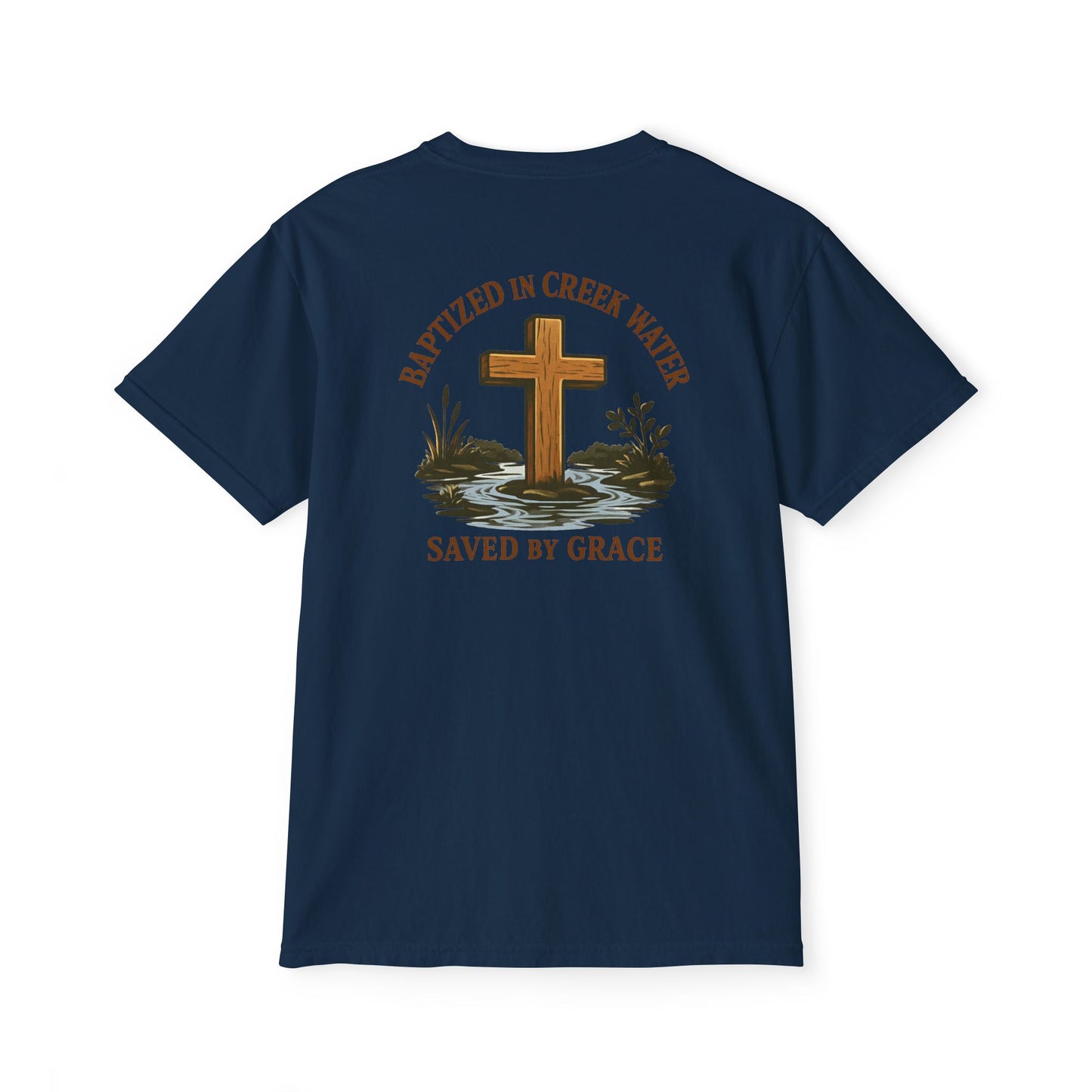 Creek Style™ "Baptized in Creek Water" Pocket T-Shirt