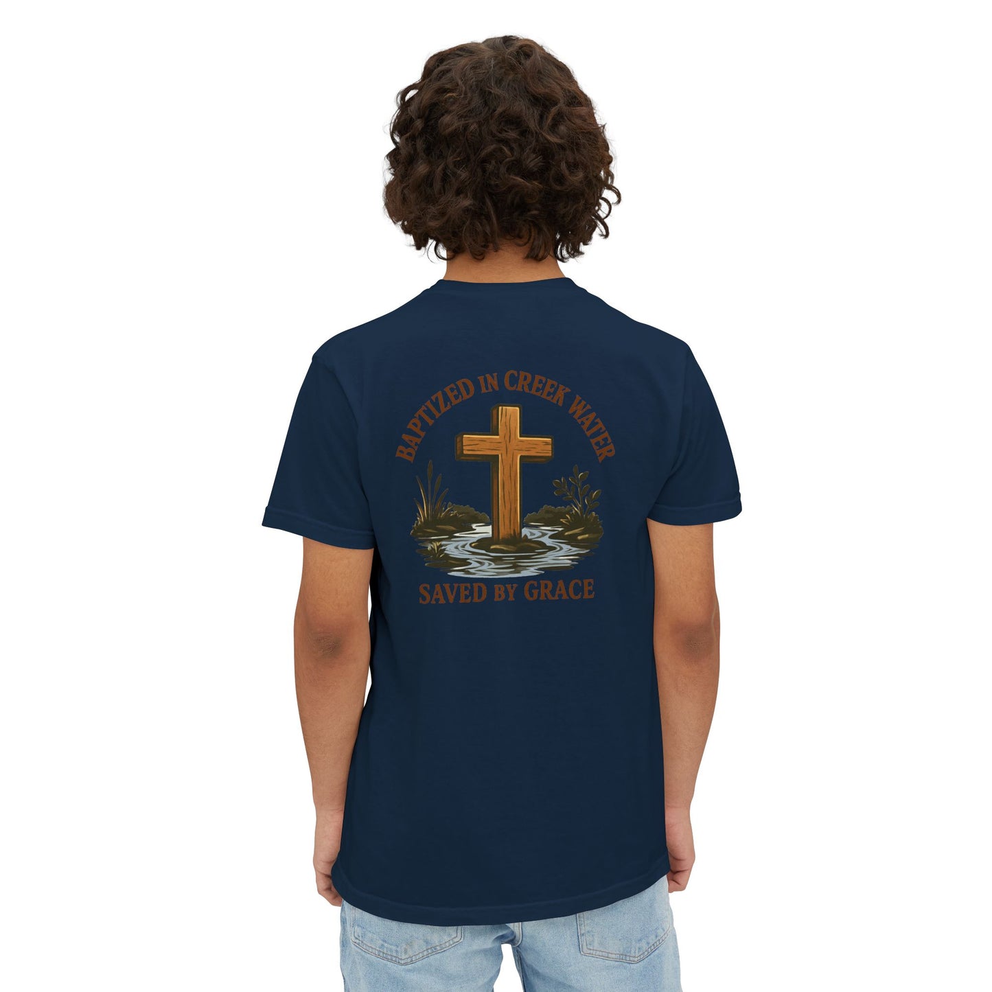 Creek Style™ "Baptized in Creek Water" Pocket T-Shirt