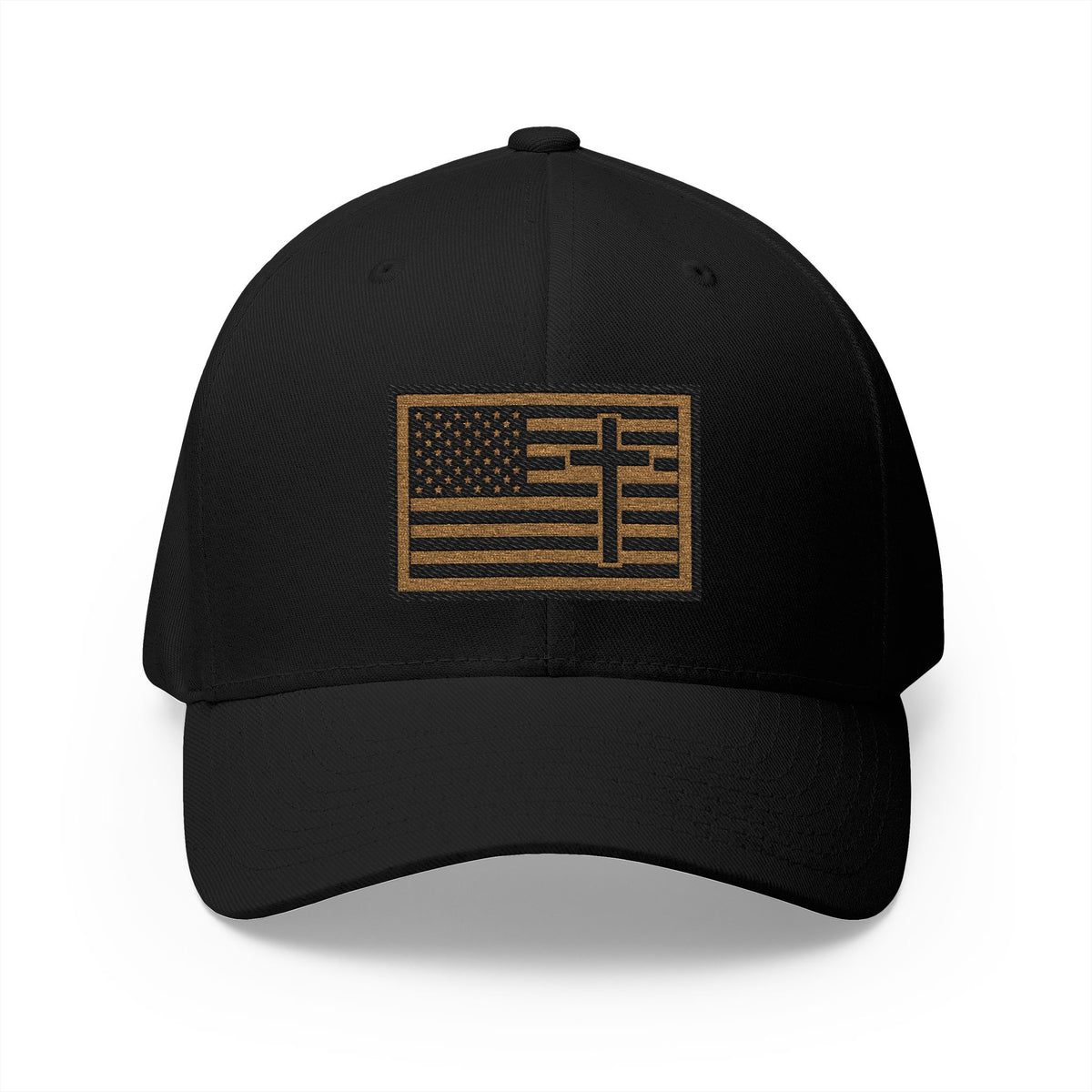 Creek Style™ "Christian American"  Embroidered Closed-Back Cap