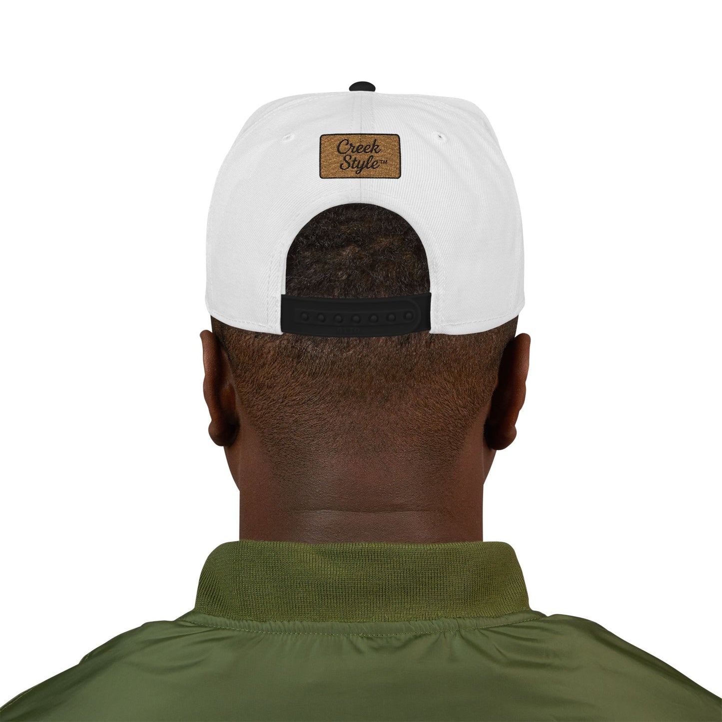 Creek Style™  Stylish "Christian American" Embroidered Snapback Hat,