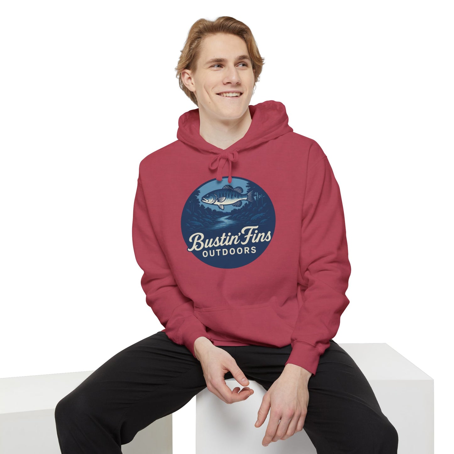 Bustin' Fins Outdoors Hoodie