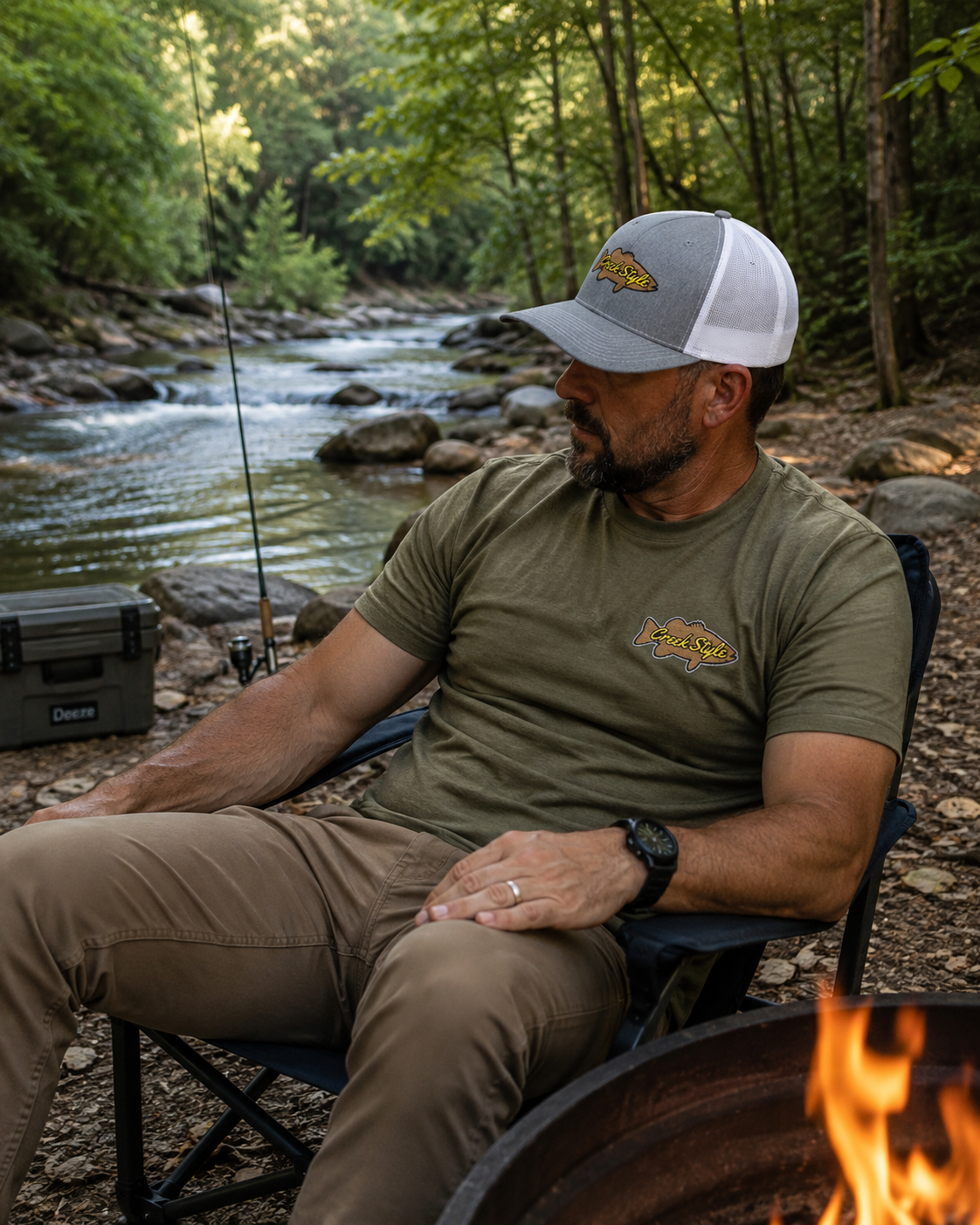 Creek Style™  "Creek Bass" Snapback Trucker Cap