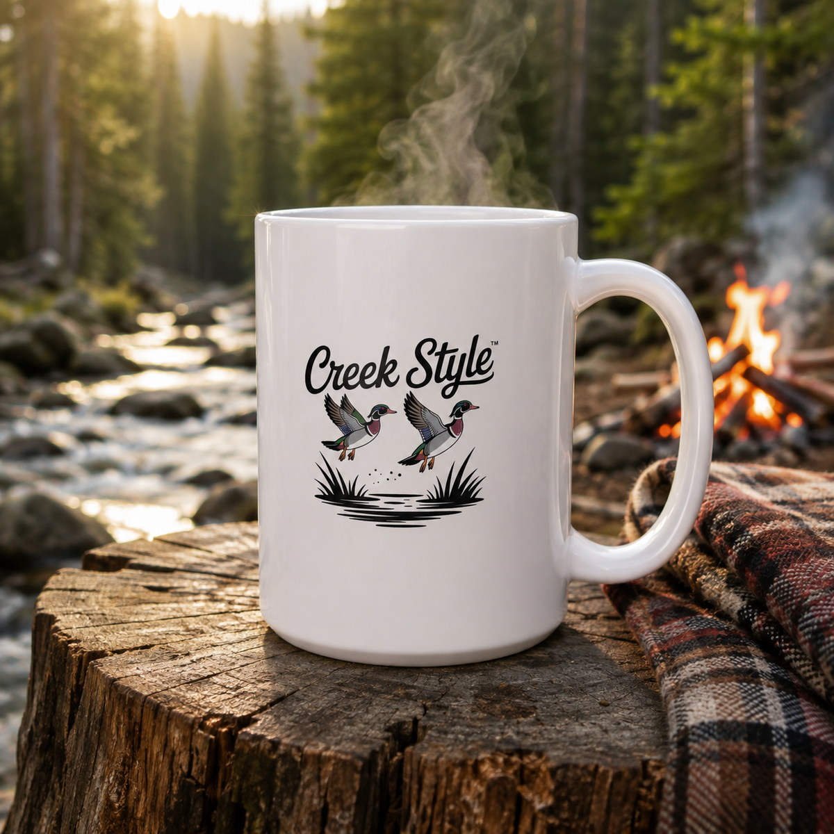Creek Style™ "wood duck"  20oz mug