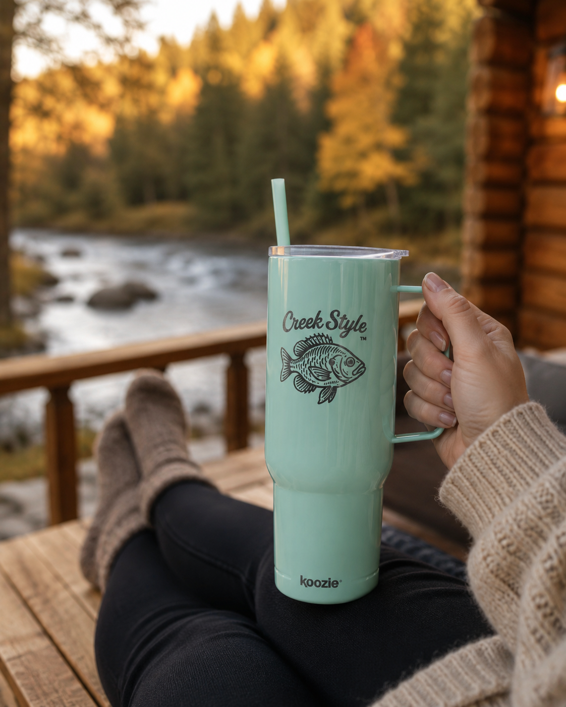 Creek Style™  "Bluegill" Engraved  40oz Travel Mug