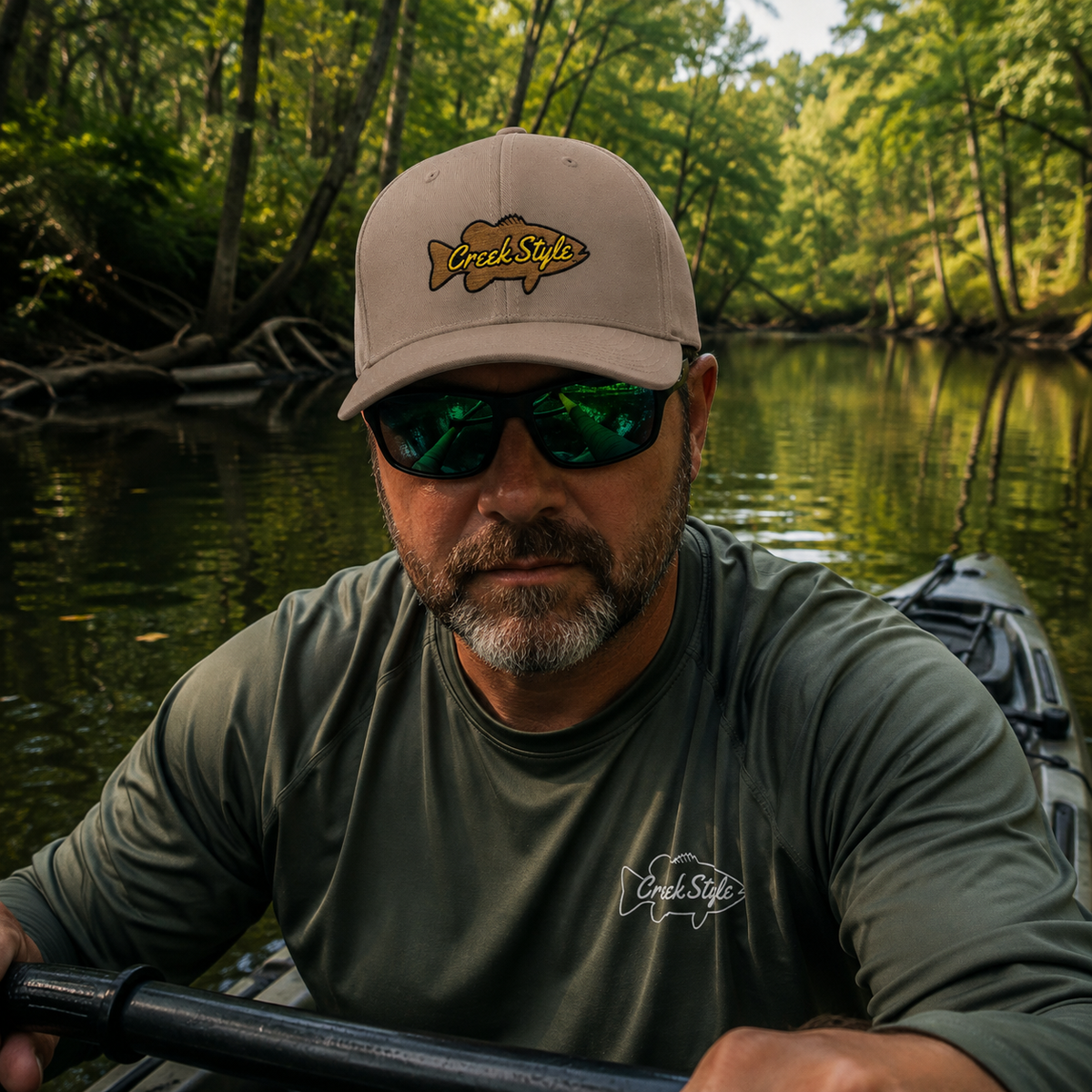 Creek Style™ Embroidered Fishing Cap
