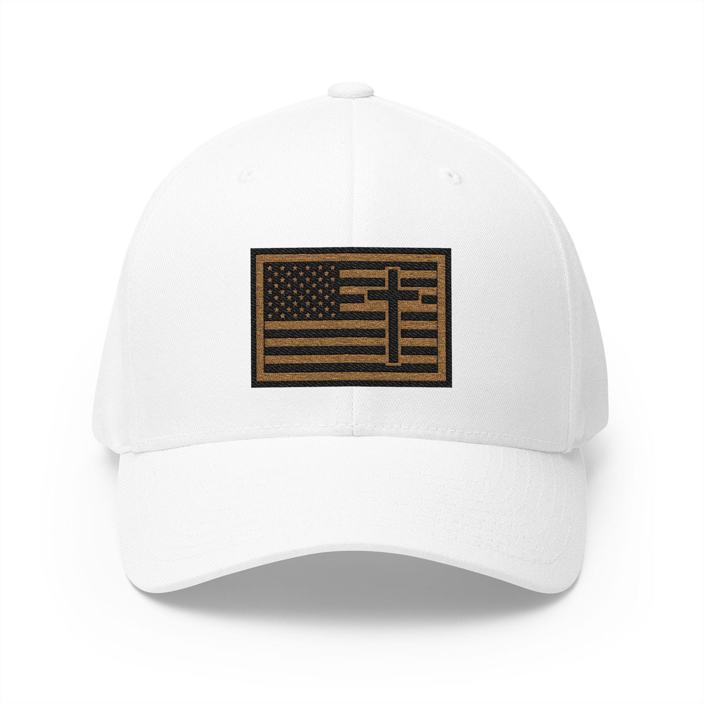 Creek Style™ "Christian American"  Embroidered Closed-Back Cap