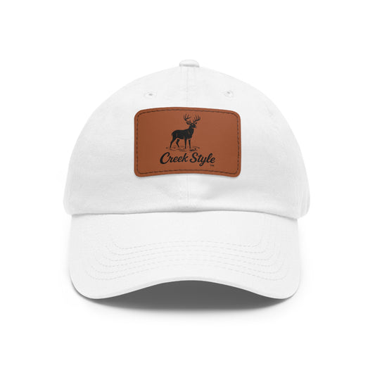 Creek Style™  "Creek Buck" Hat with leather patch.