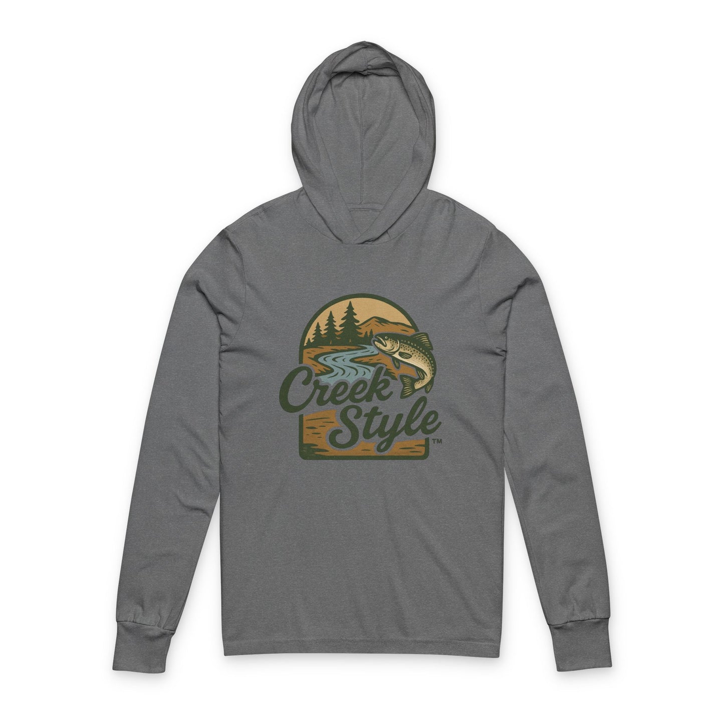 Creek Style™ "Trout Stream" Hooded T-Shirt