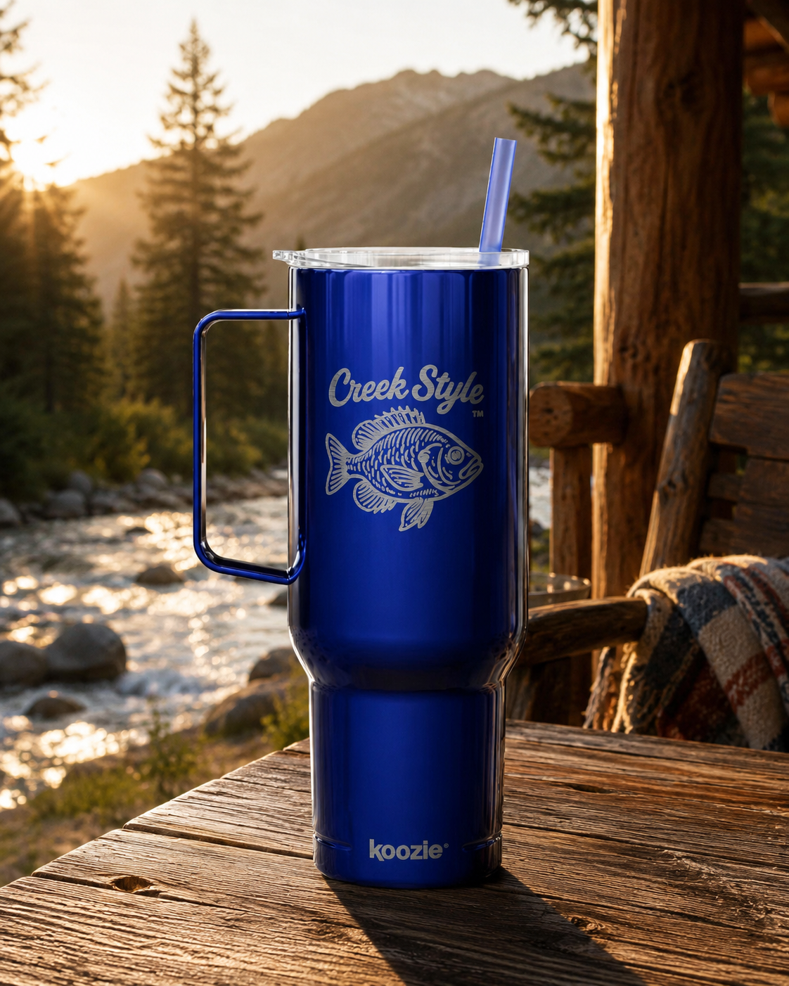 Creek Style™  "Bluegill" Engraved  40oz Travel Mug