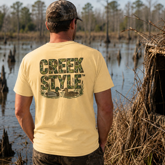 Creek Style™ "Duck Blind" pocket t-shirt