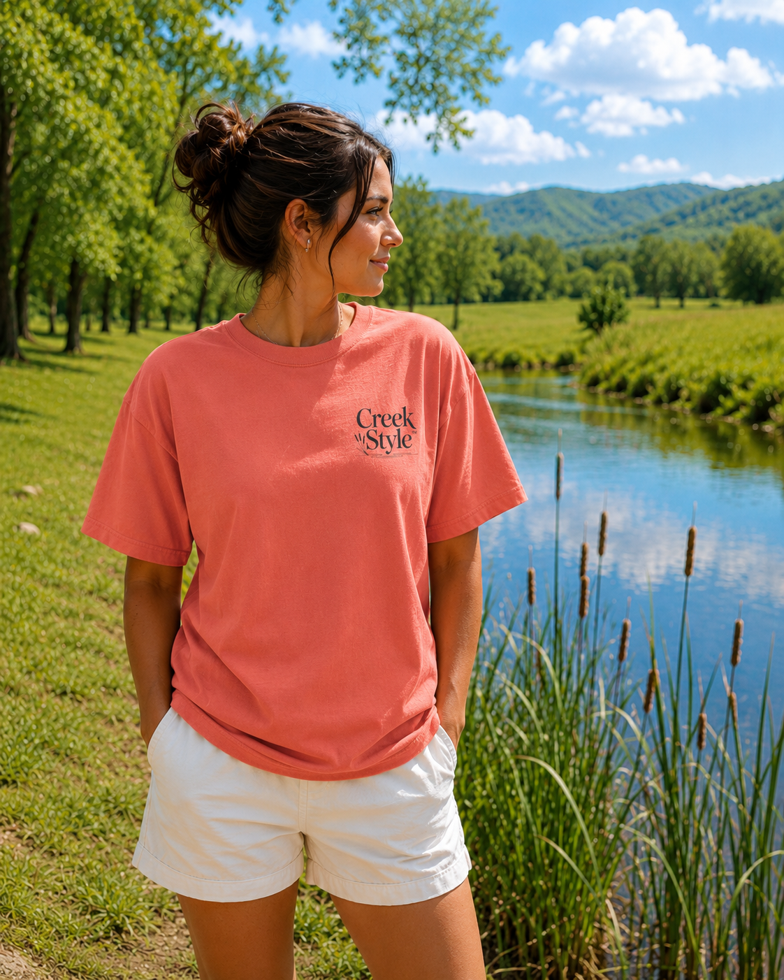 Creek Style™ "Cattails"  T-Shirt.