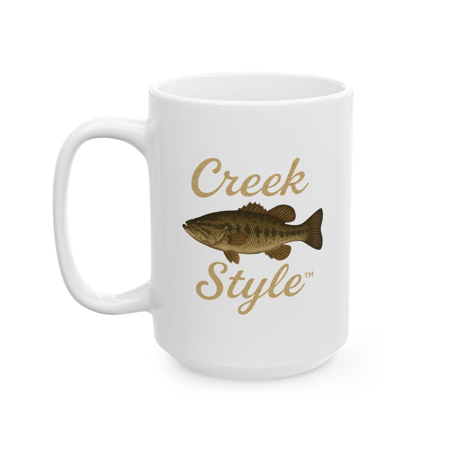 Creek Style™   "Creek Bass"    15oz  Coffee Mug.