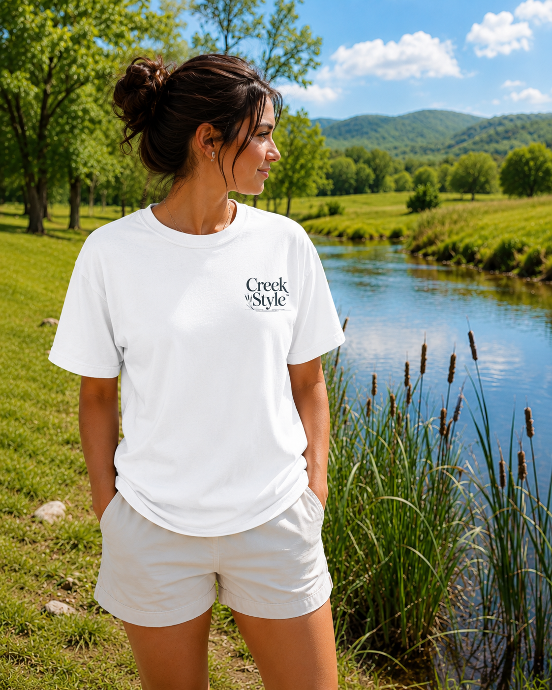 Creek Style™ "Cattails"  T-Shirt.
