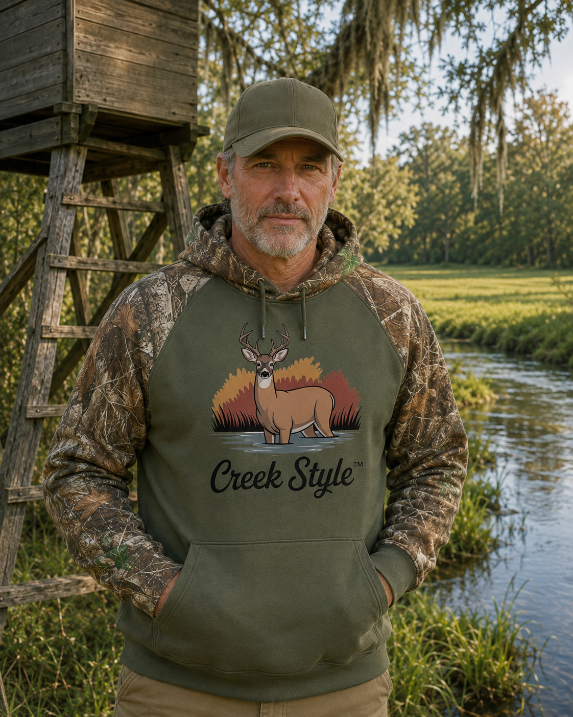 Creek Style™  "Creek Buck"  Realtree® Performance Pullover Hoodie