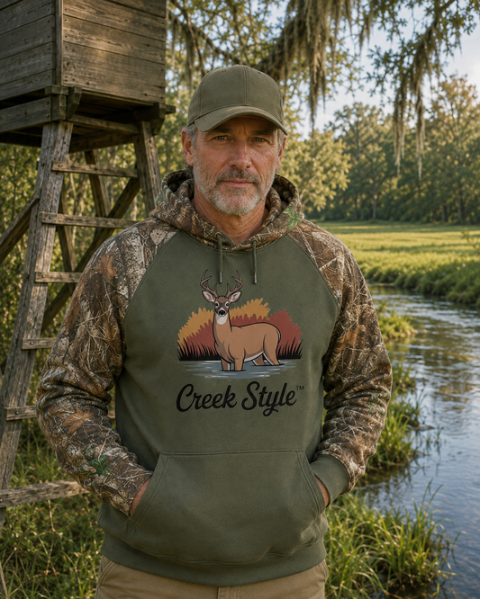 Creek Style™  "Creek Buck"  Realtree® Performance Pullover Hoodie