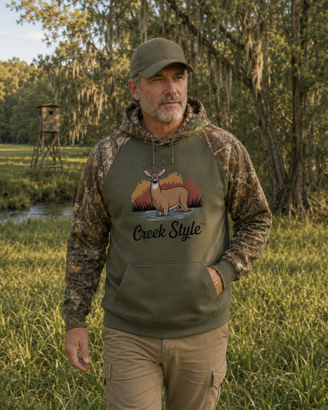 Creek Style™  "Creek Buck"  Realtree® Performance Pullover Hoodie